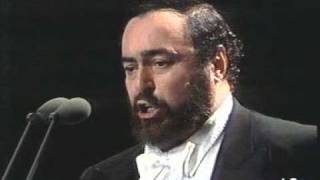 Luciano Pavarotti  Addio fiorito asil  1990  Milano  FIFA concert [upl. by Ramahs]