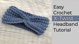 AMAZING CHUNKY Headband Crochet Tutorial wTwist [upl. by Kremer993]