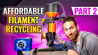 Affordable Filament Recycling Pt 2 DIY Shredder  Extruder [upl. by Cody]