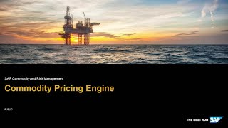 Commodity Pricing Engine  SAP Commodity and Risk Management [upl. by Llenrahs]