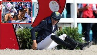 Henrik von Eckermann was unseated during the individual Olympic showjumping final Paris Olympicsari [upl. by Ulrike]