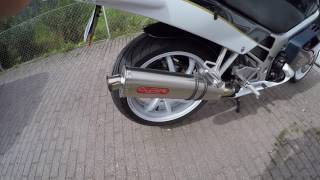 HONDA VFR750F RC36 1990 GPR SLIPON EXHAUST SOUND [upl. by Ariane]