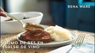 Lomo de res en salsa de vino [upl. by Otreblif]