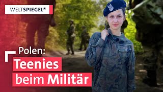 Angst vor Russland Junge Frauen in Polen gehen zur Armee  Weltspiegel [upl. by Felice]