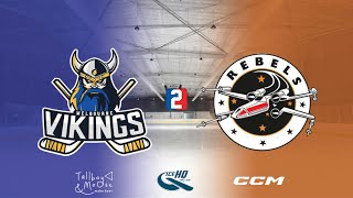 Vikings v Rebels  Div 2  14th October  iceHQ Rec League ice hockey [upl. by Nwahsid608]