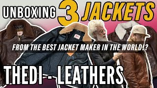 Epic Unboxing 3 Leather Jackets from Thedi Leathers – the BestKept Secret in the Leather World [upl. by Antonetta651]