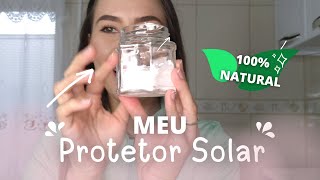 APRENDA A FAZER SEU PROTETOR SOLAR 100 NATURAL [upl. by Dewees]