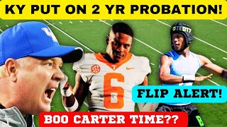 KY PUT ON PROBATION BOO CARTERTENNESSEE FOOTBALLSEC FOOTBALL KENTUCKY FOOTBALL AUBURN FOOTBALL [upl. by Arod]