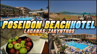 POSEIDON BEACH Hotel tour  Laganas Zakynthos  Greece 4k [upl. by Sandie]