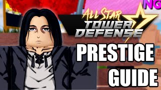 All Star Tower Defense  How To Prestige [upl. by Aissilem712]