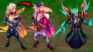 NEW Dragonmancer Skins Rakan Prestige Kassadin Fiora amp Vayne  League of Legends [upl. by Ateinotna]