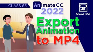 Adobe Animate CC 2022 Export Animation to MP4  Flash Tutorial  2d Animation  Hindi [upl. by Annonyw]