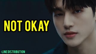 ATEEZ  NOT OKAY Line Distribution [upl. by Lanni]