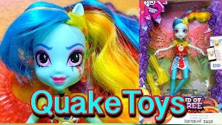 My Little Pony Equestria Girls Legend of Everfree Crystal Wings Rainbow Dash MLP Zapcode QuakeToys [upl. by Keener469]