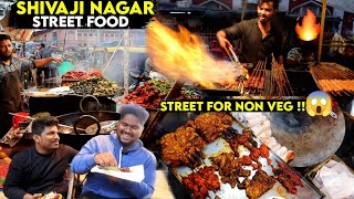 AMAZING  NONVEG STREET FOODS AT SHIVAJI NAGAR  A WHOLE STREET FOR NONVEG [upl. by Ahsinroc]