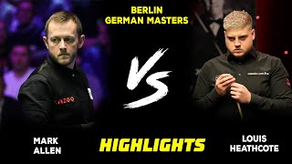 Mark Allen vs Louis Heathcote short highlights  Snooker German Masters 2024 [upl. by Dnana904]