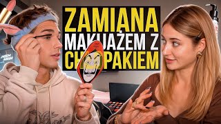 ZAMIANA MAKIJAŻAMI z influencerami… 💄 przyciemniacz zamiast podkładu [upl. by Inaluahek162]