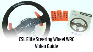 Fanatec CSL Elite Steering Wheel WRC Video Guide [upl. by Elleirad]