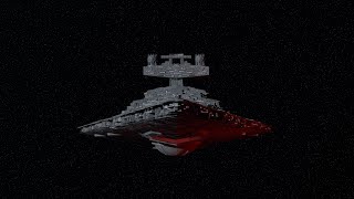 Star Destroyer Exiting Hyperspace Test anim [upl. by Aimil949]