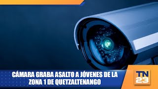 Cámara graba asalto a jóvenes de la zona 1 de Quetzaltenango [upl. by Ataynik]