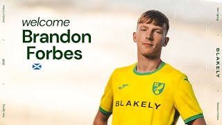 FIRST INTERVIEW  Brandon Forbes signs for Norwich City 🏴󠁧󠁢󠁳󠁣󠁴󠁿 [upl. by Declan846]