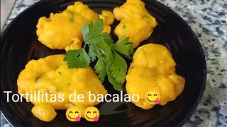 TORTILLITAS DE BACALAO 😋😋😋😋 [upl. by Waldron72]