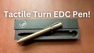 My Favorite EDC Pen Tactile Turn Bolt Action Pen In Bronze [upl. by Yentruocal]