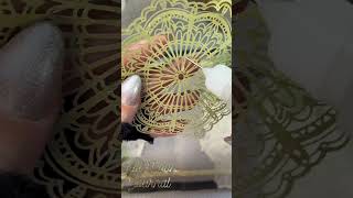 Asmr  Journaling  Golden Nude Green theme 🌿👡🕸️🌟 asmr Journal papertherapy shorts [upl. by Anitselec]