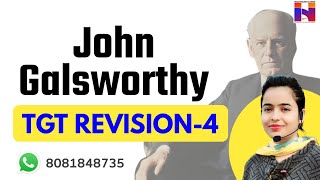 John Galsworthy Revision4  TGT English Preparation  Hina English Classes [upl. by Varien739]