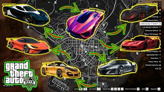 GTA 5  All New Story Mode Rare Cars Locations 2024 XBOXPCPS4PS5 [upl. by Solnit]