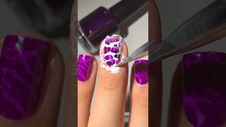 Purple Marble Nails💜nails nailart summernails nailarttutorial nailhacks purplenails [upl. by Ailaham]