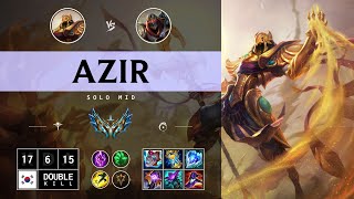 Azir Mid vs Zed  KR Challenger Patch 1412 [upl. by Thain233]