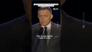 Le 1er ministre slovaque fait sa première apparition publique depuis la tentative dassassinat [upl. by Aryl515]