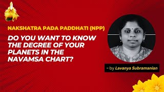 Do you want to know the degree of your planets in the Navamsa chart [upl. by Silrac]