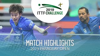 Masataka Morizono vs Thiago Monteiro  2019 ITTF Paraguay Open Highlights 14 [upl. by Raama482]