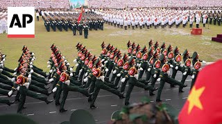 Vietnam celebrates 70th anniversary of Dien Bien Phu battle with military parade [upl. by Akiraa4]