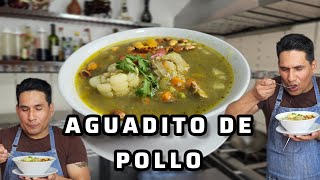 Como hacer aguadito de pollo peruano  crismarperu [upl. by Erot]