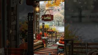 Cozy Fall Coffee Shop Ambience 🍂 Warm Jazz Instrumental Music for Relaxing [upl. by Aivatra]