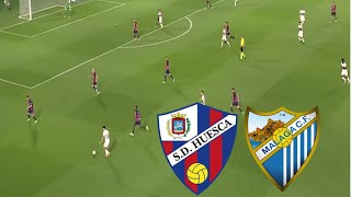 Málaga CF 10 SD Huesca Resumen y GOLES  La Liga 2  20242025 [upl. by Wolliw]