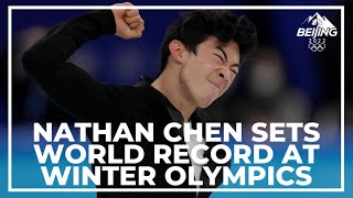 Nathan Chen performs historic routine at Winter Olympics [upl. by Jewel]