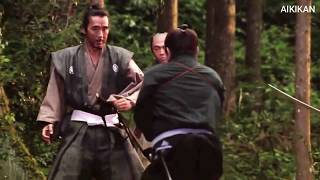 Samurai fight multiple attackers Kenjutsu quotAfter the Rainquot  forest fight scene [upl. by Notsruht]