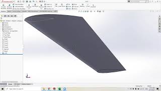 Basic Wing Lofting in Solidworks [upl. by Ophelie594]