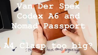 Unboxing  Van Der Spek Codex A6 JL Brown and Nomad Passport Undyed  A4 Clasp on Passport Size [upl. by Dogs559]