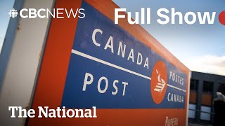 CBC News The National  Canada Post strike impact [upl. by Sirej874]