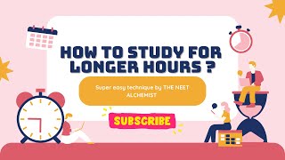 How to study for longer hours  The slot blocking technique 😌🌻 [upl. by Ainoz]