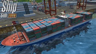 Ovilex Ship Sim 2019 Update New Container Ship  Full HD Gameplay Ultra Graphics [upl. by Hannis]