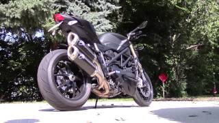 Ducati Streetfighter 848 Exhaust Stock vs Termignoni [upl. by Moffat]