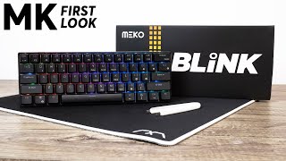 MK First Look Meko Blink 60 RGB LED Hotswap Bluetooth Mechanical Keyboard [upl. by Chloette]