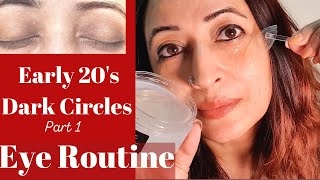 My guide to Best Eye Cream For Wrinkles Dark Circles Pigmentation Fine lines amp EYE ROUTINE in 20s [upl. by Aiuqes]