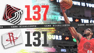 Portland Trail Blazers 137 Houston Rockets 131  Game Highlights  Jan 24 2024 [upl. by Beyer]